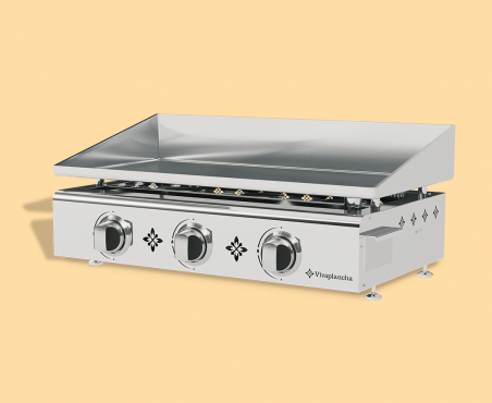 Plancha gas grill PIMIENTOS - stainless steel, 3 burners