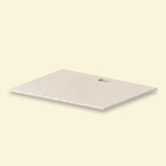 Plan de travail en céramique blanc pour module plancha Pilotis Vivaplancha.
::visuel:creme
