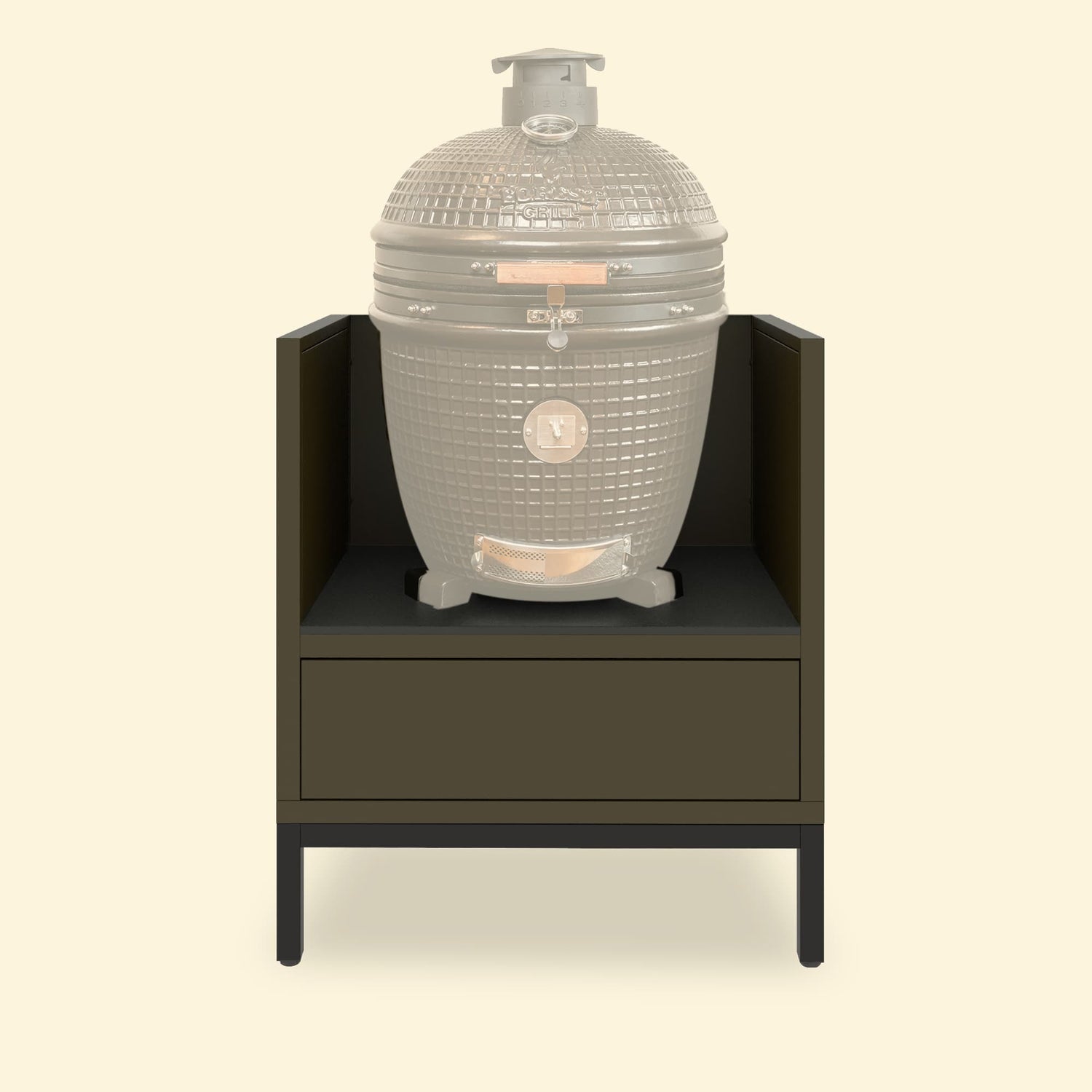 Meuble pour kamado de cuisine d'extérieur PILOTIS