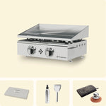 Pack Vivaplancha Flamenco avec couvercle inox et accessoires de nettoyage pour plancha