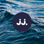 Fond marin avec logo jj., représentant la senteur Citronnelle & Sel de mer. ::visuel:sel